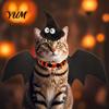 Creative Pet Holiday Attire Halloween Cat Costume, Bat Wings, Funny Witch Hat, Felt Apparel for Parties Festive Cats Small Dogs, Parties, Cosplay