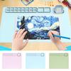 Silicone Painting Mat with Cleaning Cup Efficient Mixing Palette Drawing Pad Graffiti Mat for Kids Artists