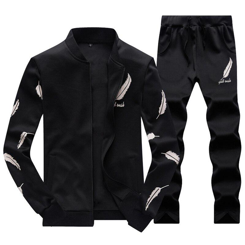 Men Sportswear Hoodies Set Spring Suit Clothes Tracksuits Male Sweatshirts Coats Track Suits Joggers Plus Size Autumn
