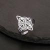 YILUOCD Hekserij Roestvrij Staal Open Ring Bovennatuurlijke Heksenknoop Ringen Voor Vrouwen Wicca Kruis Beschermingsamulet Sieraden