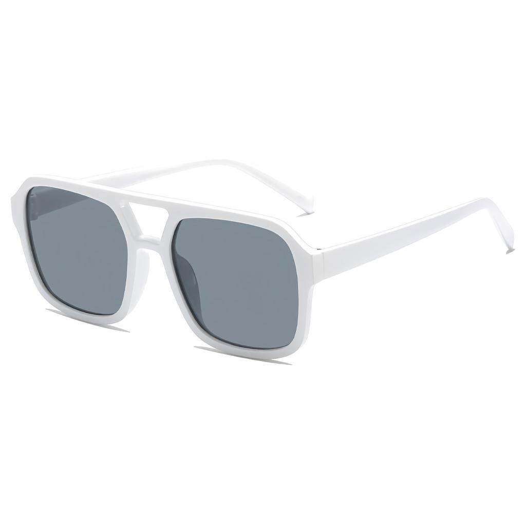 Vintage Square Sunglasses Women Men Double Bridges Sun Glasses Stylish Anti-glare Driving Eyewear Female UV400 Gafas De Sol