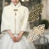 1 Pair Snap Clips Accessories Retro  Buckle Cardigan Alloy  Blouse Cute Scarf  Buttons