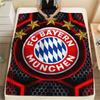 1pc Bayern Munich FC Print Flannel Blanket, High Quality Comfortable for All Seasons, Home Decor, Warmth and Comfort, Perfect for Christmas Gifts
