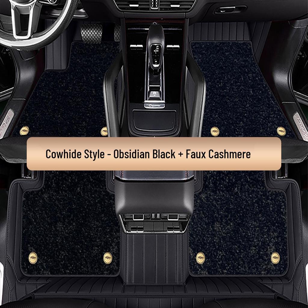 Custom-Fit Cowhide Floor Mats for Denza N9Z9, Z9GT, N7N8D9 - Full Coverage Interior Set