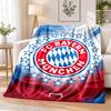 Bayern Munich Printed Flannel Blanket Warm Comfort Bed Throw For Indoor Home Decoration