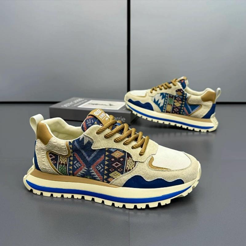 Herrenschuhe Plateau-Sneaker Weiche Schuhe mit Höhenerhöhung Mode Outdoor-Laufschuhe Luxus Schnürschuhe Herren Freizeitschuhe Tenis