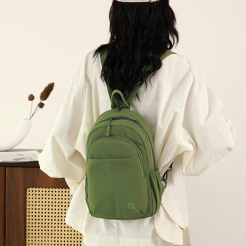 Rucksack mit großem Fassungsvermögen Damen-Reisetasche Mehrschichtig Studenten-Schulranzen Multifunktionale Brusttasche