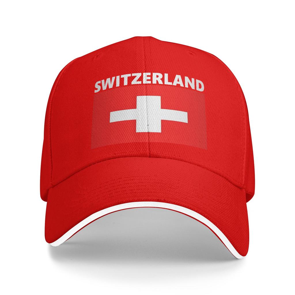 Switzerland Flag Sun Baseball Cap Summer Casual Trucker Hat For UnisexTeens Hunting Camping Baseball Caps