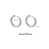 10pcs Stainless Steel Small Hoops Earring Piercing Ear Cartilage 8-20mm Women Men Stainles Steel Round Circle Pendientes