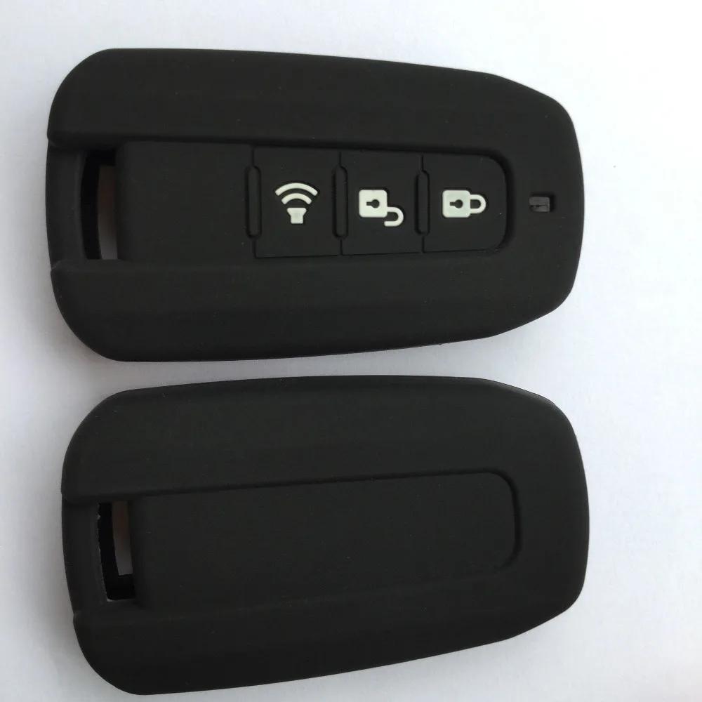 Schlüsselanhänger Halter Silikon Fernbedienungsabdeckung Für Ssangyong Stavic2 Korando Turismo Rexton W Schutz 3 Tasten Schlüssel Entry