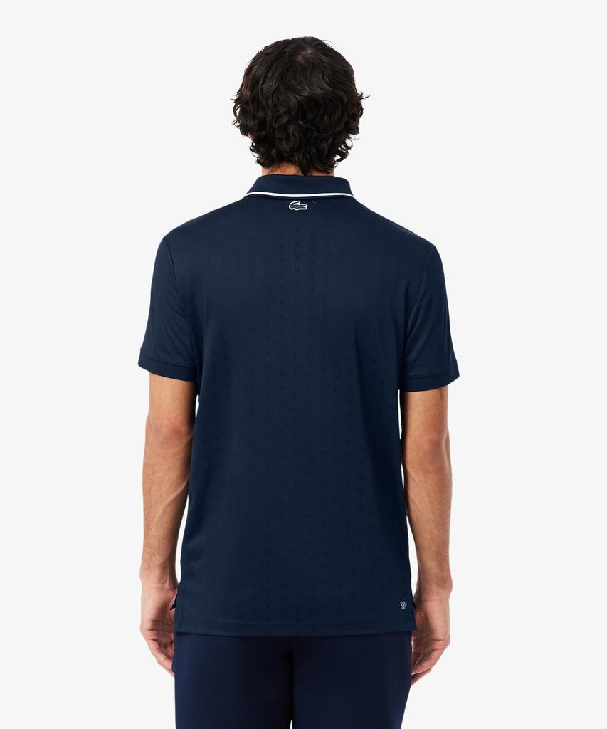 LACOSTE Men'S Tennis Heritage V-Cut Short Sleeve Polo Shirt Dh0164-56G 166