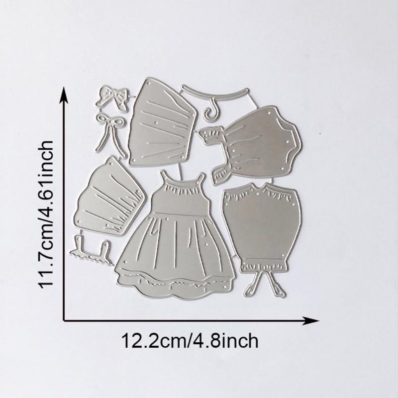 Dress Cutting Dies Embossing Stencils Cuts Stencils Skirt Metal Die Cuts for Scrapbooking Card Scrapbook Decoration
