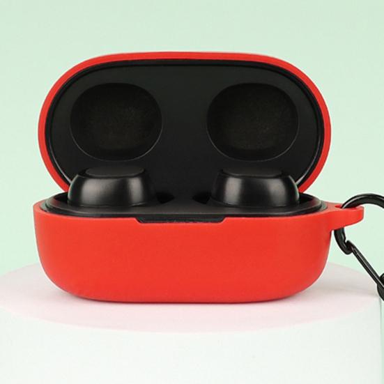 Earphone Cover Soft Bluetooth-compatible Headset Protective Anti-fall Silicone Case with Hook for SoundPEATS