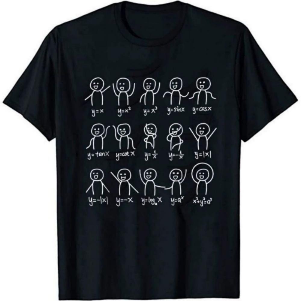 Algebraic Dance Funny Graphics Mathematical Equations Summer Casual Tshir Clothing and Wom Clothing 2026 New T Shirt