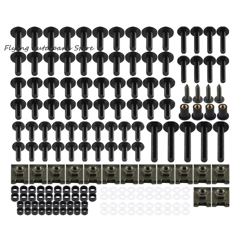 Kit di Bulloni Viti Dadi per Carene Moto in Lega CNC da 177 Pezzi Per GSXR 600 750 1000 K1-K8 Z750 Z900 Z1000 Z800 400 300
