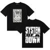 2026 Unisex Y2K Fashion Oversized Comfortable Cotton Short Sleeve T-Shirt for Summer System of A Down System of A Down T-shirt
