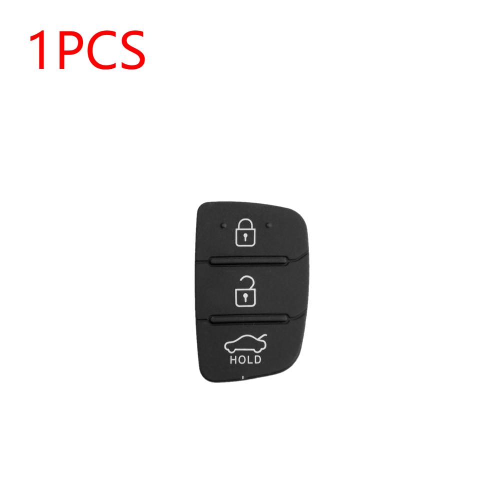 1-5 Stuks Vervangende Rubberen Auto 4-Knops Siliconen Pad Voor Hyundai Tucson Santa fe / ix45 Sonata i40 Afstandsbediening Auto Reparatie Sleutelhanger Shell