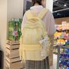 Schoolbag Female Japanese Ins Small Fresh Junior High School High School Striped Backpack Light Casual College Student Backpack