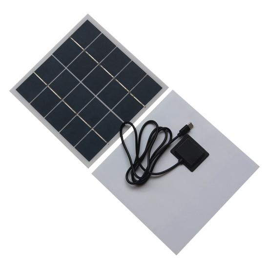 4W 12V Solar Panel Portable Lightweight Type-C Outdoor Security Camera Mobile Phone Light Toy 3.7-5V Battery Solar Charger Board