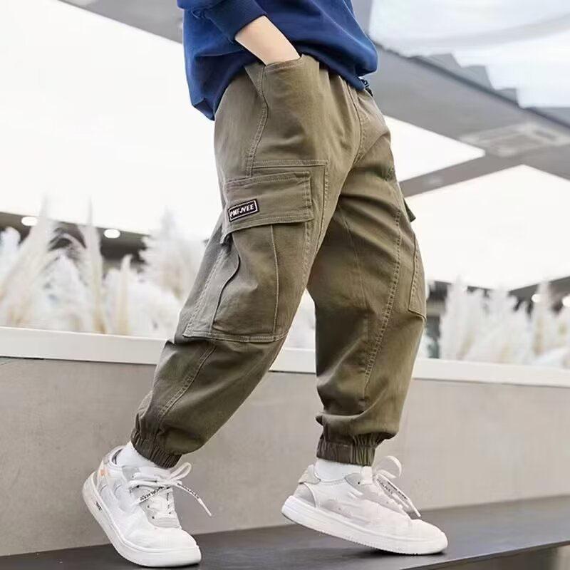 Spring Boys Fashion Casual Cargo Pants