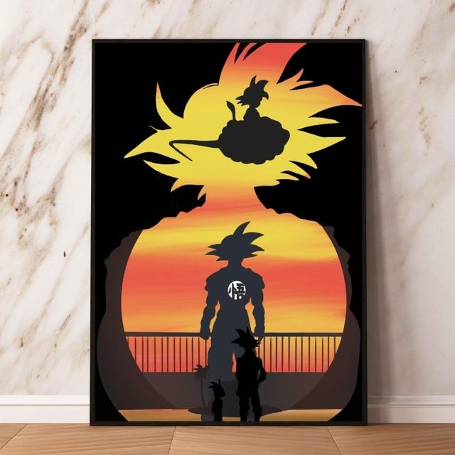 Canvas Wall Art Dragon Ball Wukong Children's Bedroom Decoration Birthday Gift Picture