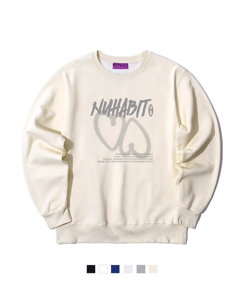 NUHABIT N/H Drop Oversized Fleece-Lined Sweatshirt (Som4-5Nh1359)