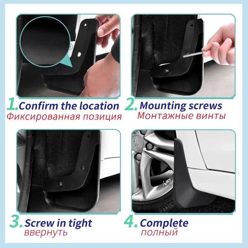 Voor BMW X3 E83 2004 2005 2006 2007 2008 2009 2010 Modificatie Modder Anti-spat Modderkappen Voor Achterwielen Spatbord Modderklep Accessoires