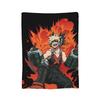 Himiko Toga Tribute Muster Flanell Überwurfdecken Boku No My Hero Academia Manga Decken für Bettwäsche Büro Warme Steppdecke,