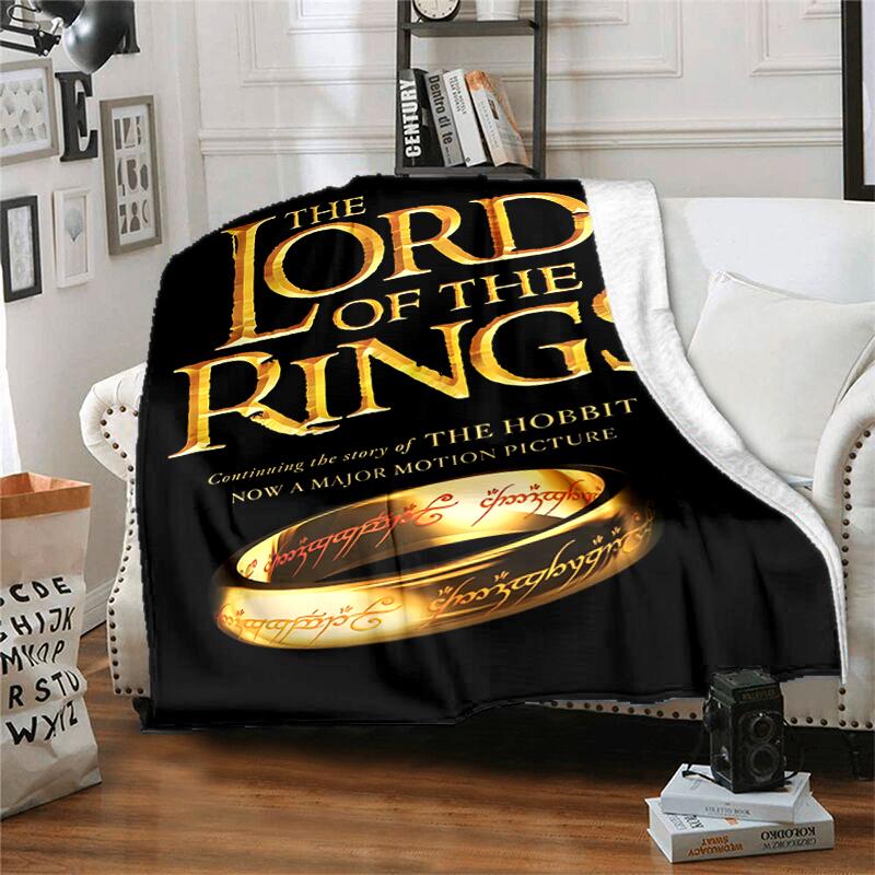 1pc Blanket The Lord of the Rings1 Print Design, Lightweight Blanket for Sofa, Bed- Soft &Warm, Gift for All Seasons Like Christmas, Halloween