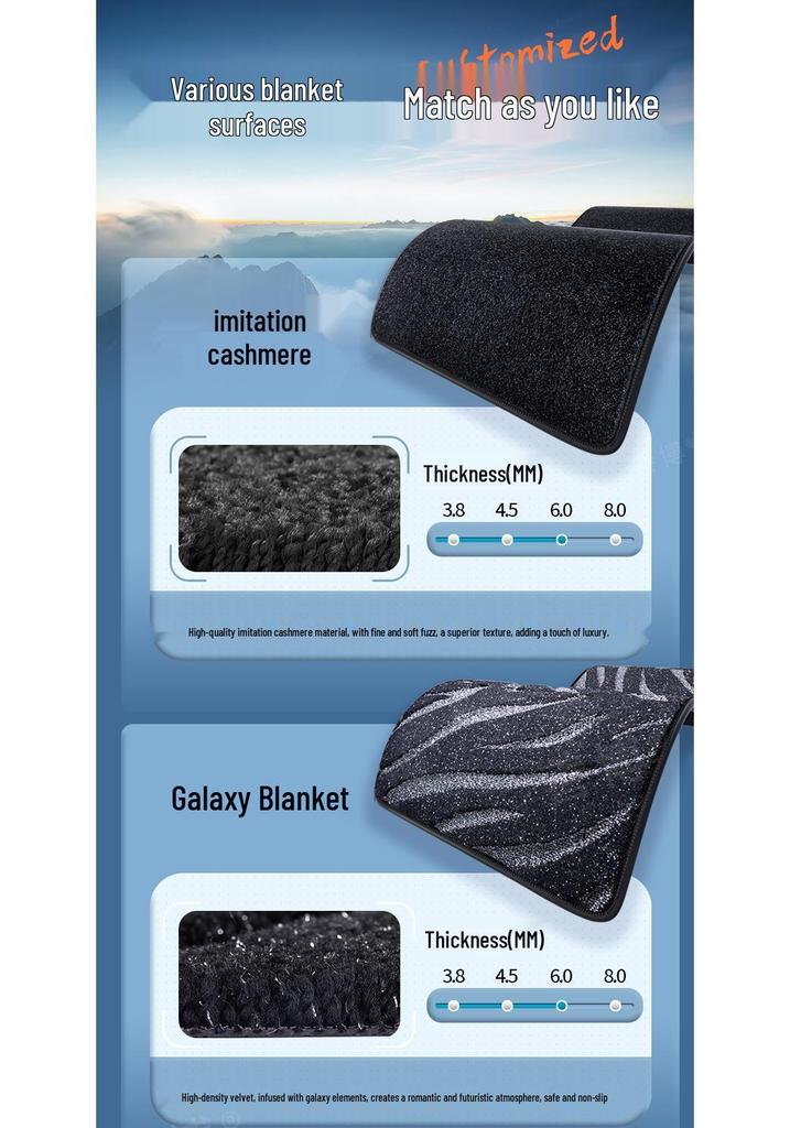 Applicable Deep Blue L06 Full Coverage TPE Floor Mats for 2026 Car Interior Decoration