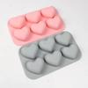 6 Valentine Heart Silicone Mold DIY Love Soap Making Chocolate Candle Baking Mold Gifts Craft Supplies Home Decor