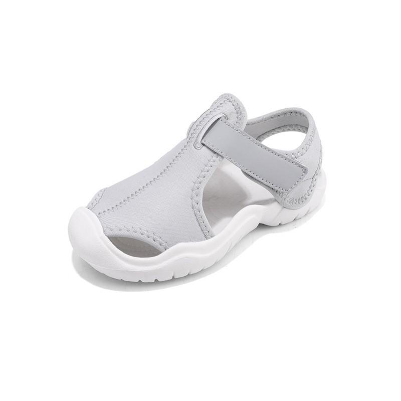 Toddler Closed-Toe Sandals Boys Girls Outdoor Shoes With Velcro Strap MD Sole