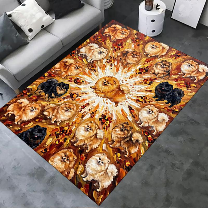 2025 New Cute puppy Carpet Rug for Living Room Bedroom Home Sofa Decoration,Kids play Non-slip Floor Mat
