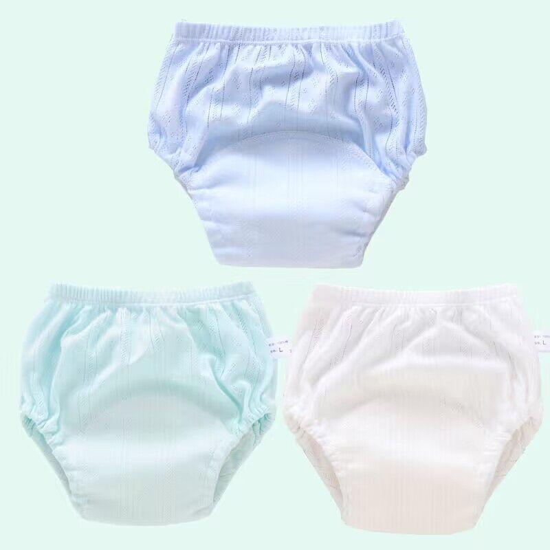 3PC Baby Cotton Training Pants Panties Cloth Diapers Reusable Toolder Nappies Diaper Baby Underwear