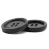 Resin Round Black Buttons Versatile Men'S And Women'S Clothes Coat Trench Coat Buttons Suit Suit Pants Jacket Buttons