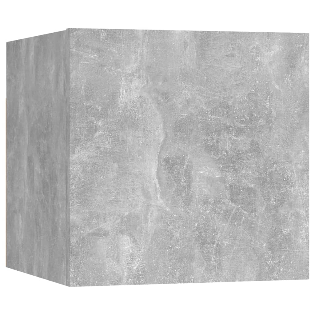 6 Piece TV Cabinet Set Concrete Grey Particleboard