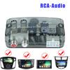 12V Υψηλής σε Χαμηλή Τάση Universal RCA Γραμμής Μετατροπέας Ήχου Αυτοκινήτου Ρυθμιζόμενης Συχνότητας Προσαρμογέας Μετατροπέα Επιπέδου Ηχείου RCA Στερεοφωνικός
