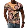 Persoonlijkheid Abstract Kleur Grafische T-shirts Mannen Casual Mode 3D Geprint Straatstijl Zomer T-shirts Hip Hop Harajuku Korte Mouw