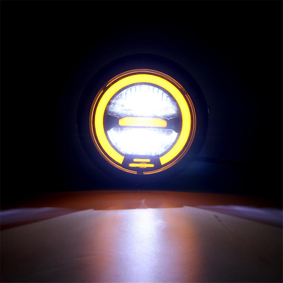 New Design 6.8 Inches (17.3cm) Metal LED Retro Headlights