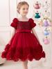 Girls' Flower Puff Tulle Dress - New Style Formal Skirt for Birthdays & Parties