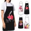 Unisex Fashion Nail Polish Bib Apron 52X72Cm Adult Women Men For Kitchen Waterproof Nail Products Finger Manicure Tech Painting