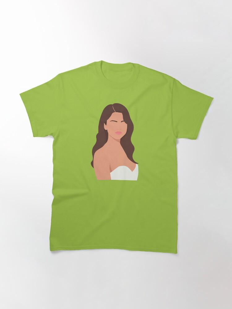 Selena Gomez Lineless Illustration Klassisches T-Shirt