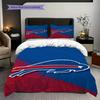 Buffalo Bills Teamgeist Dreiteiliges Set(1 Bettbezug + 2 Kissenbezüge, ohne Füllung)Bettwäscheset Weich und bequem Bettbezug und Kissenbezug