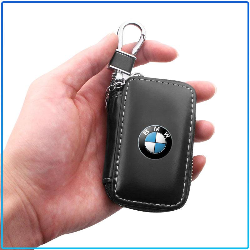 Per BMW E60 E46 E39 E38 E90 E36 F30 E30 E31 E34 F10 F20 E87 E92 E91 E53 E70 X1 X5 X3 X6 1Pz Portachiavi con Zip in Pelle per Chiave Auto Borsa