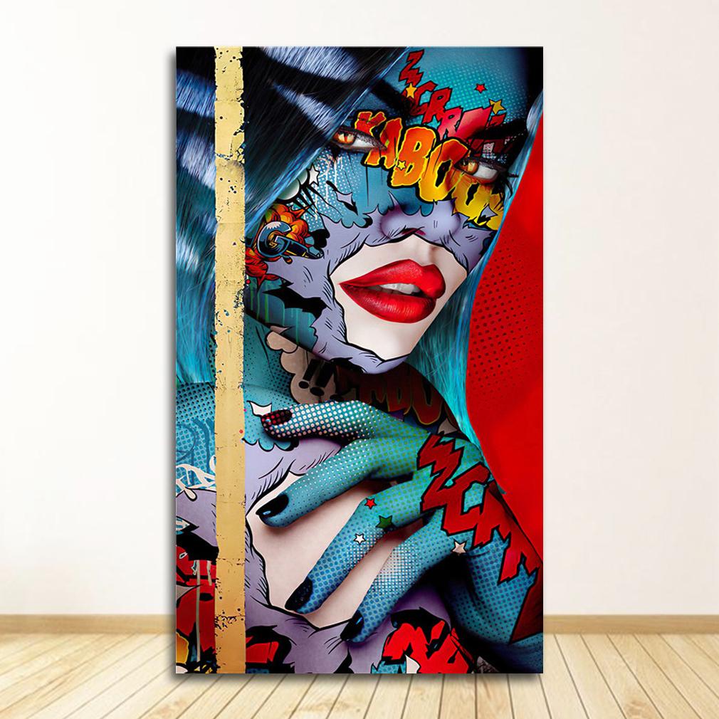 Room Canvas Painting Wall Art Picture Home Posters Graffiti Women Portrait Oil Poster And Prints Decor For Living