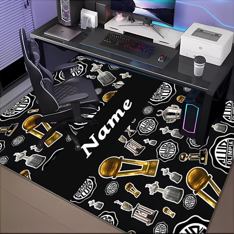 Custom Name Cam Team Spirit Rug Game Carpet, Floor Mat for Bedroom Living Room Entryway Rug, Home Decor Idea Gift for Christmas Birthday