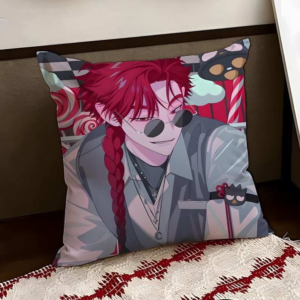 LINK CLICK anime Cushion Cover Reversible Soft Durable Pillow Cover Home Car MultiScene Use for Daily Comfort