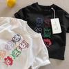 Kids Cotton Cartoon Short Sleeve T Shirt Summer Toddler Round Neck Top Boys Girls Fashion Casual Tee