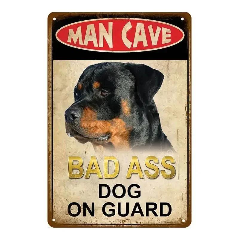 Warning Danger Metal Signs Vintage Beware Of The Dog Cat Poster Wall Plaque Courtyard  Garden Bar House Painting Man Cave Decor