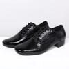 New Fashion Style Men's Latin Dance Shoes Leather Ballroom Tango Male Latin Dancing Shoe for Man Boy Sneaker Jazz Shoes